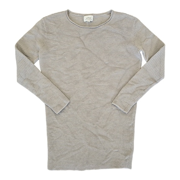 Aritzia Wilfred Campanule sweater dress taupe XS silk cashmere - Picture 4 of 12